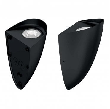 VENDELA Vendela Outdoor IP65 LED Wall Light in a Black Finish