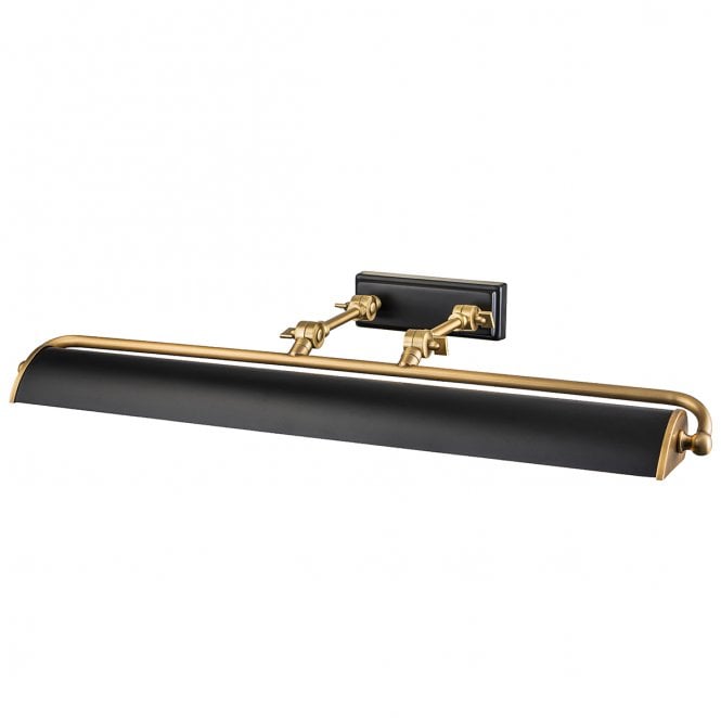 Elstead Lighting WINCHFIELD-PLL-AB-MB Winchfield 4 Light Large Picture Light in an Aged Brass and Matt Black Finish