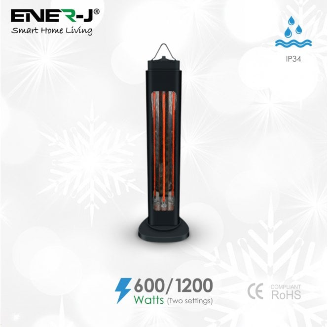 Ener-J IH1032 Indoor Portable 600w/1200w (2 Power Setting) with Oscillation