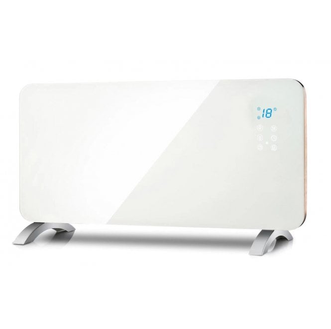 Ener-J SHA5281X Indoor Wifi 2000w Smart Heater with a White Tempered Glass