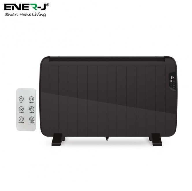 Ener-J SHA5355B Smart 2000w Electric Radiator Heater with Remote in Black