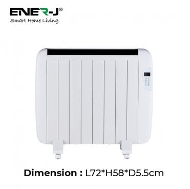 SHA5360 Smart 1200w Radiator Heather with Aluminium Heating Element in White