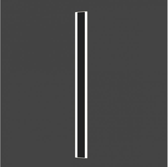 Ener-J T493 Outdoor IP65 48w Dimmable CCT LED Modern 100cm Linear Wall Light with Remote in a Matt Black Finish