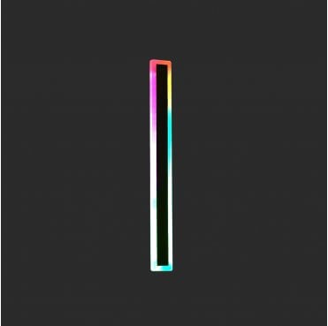 T497 Outdoor IP65 24W LED 120cm Linear Wall Light with RGB Light in a Black Finish