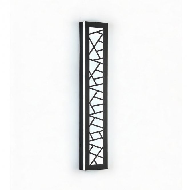 Ener-J T849CCT Outdoor IP65 30W CCT LED Acyralic 60cm Linear Wall Light with Remote with a Geometric Acrylic Diffuser Effect