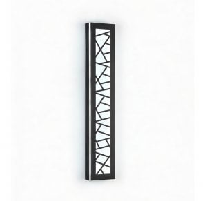 T849CCT Outdoor IP65 30W CCT LED Acyralic 60cm Linear Wall Light with Remote with a Geometric Acrylic Diffuser Effect