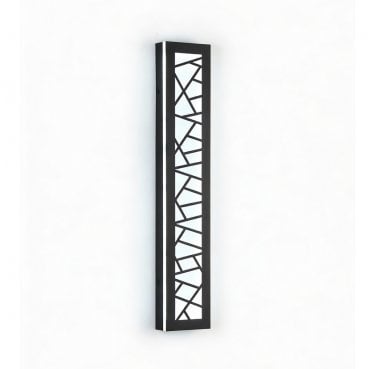 T849CCT Outdoor IP65 30W CCT LED Acyralic 60cm Linear Wall Light with Remote with a Geometric Acrylic Diffuser Effect