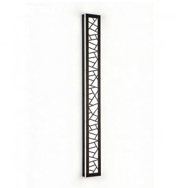 T850CCT Outdoor IP65 48W CCT LED Acyralic 100cm Linear Wall Light with Remote with a Geometric Acrylic Diffuser Effect