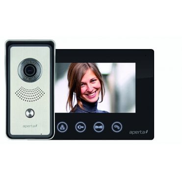 APKITBLK Colour Video Door Entry System in Black
