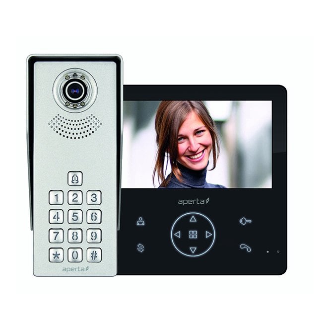 ESP APKITKPGBLK Colour Video Door Entry with a Keypad System with Recording Facility in Black