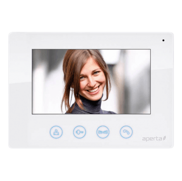 APMONW 7" Colour Video Door Entry Monitor in White