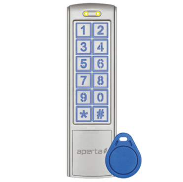 EZTAG3 Proximity/Code Entry Keypad with 10 Tags in Silver