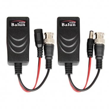 HDBALUNVP 1 Channel Passive Video and PWR Balun Twin Pack