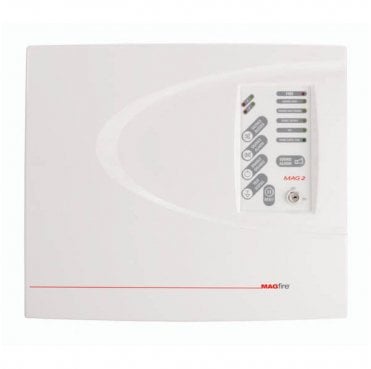 MAG2P 2 Zone Fire Panel in a Plastic Casing