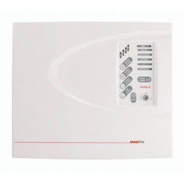 MAG4P 4 Zone Fire Panel in a Plastic Casing