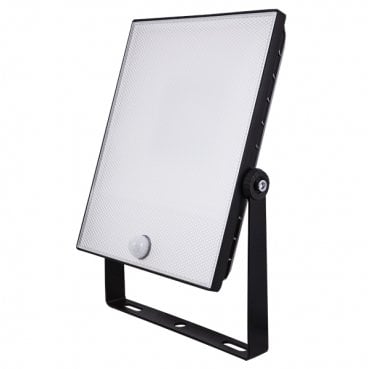NH50BS IP65 50W LED Security Floodlight with Sensor in Black