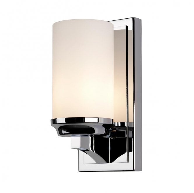 Feiss FE-AMALIA1-SBATH Amalia IP44 1 Light Small Wall Light in a Polished Chrome Finish