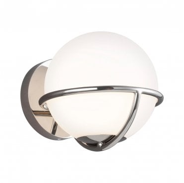 FE-APOLLO1-PN Apollo 1 Light Wall Light in a Polished Nickel Finish