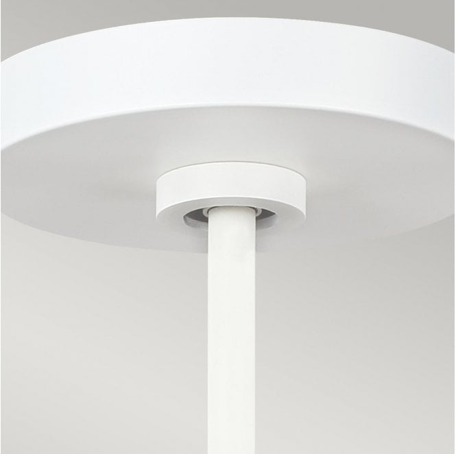 Feiss FE-ASHER-5P-WHT Asher 5 Light Pendant in a Matt White and Gold Finish
