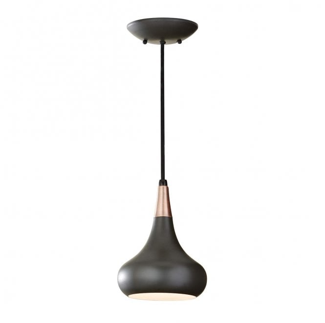 Feiss FE-BESO-P-S-DBZ Beso 1 Light Mini Pendant in a Dark Bronze Finish