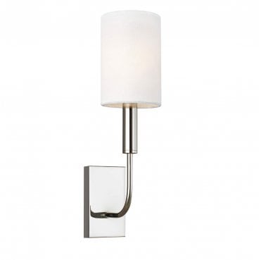 FE-BRIANNA1-PN Brianna 1 Light Wall Light in a Polished Nickel Finish
