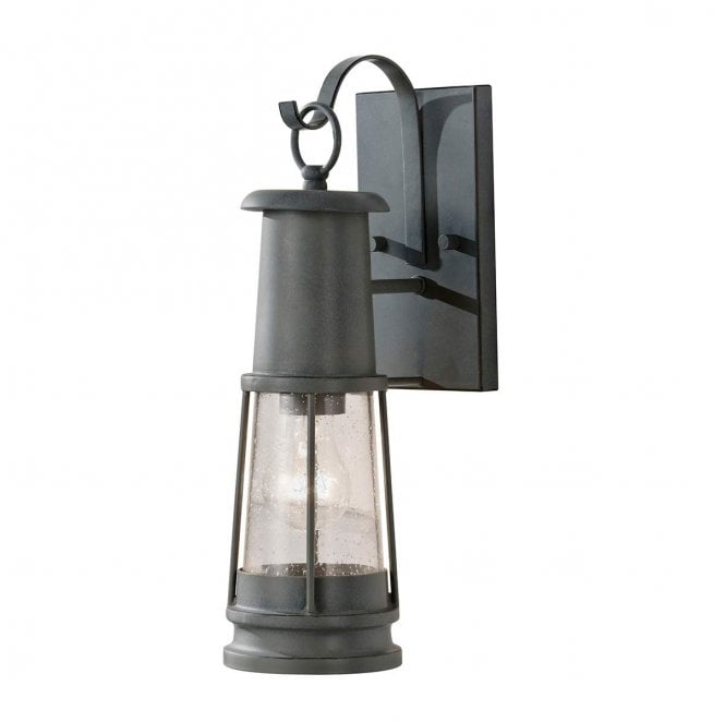 Feiss FE-CHELSEAHBR2 Chelsea Harbor Outdoor IP44 1 Light Wall Lantern in a Storm Cloud Finish