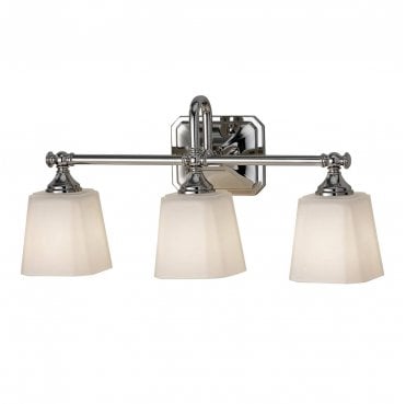 FE-CONCORD3-BATH Concord IP44 3 Light Wall Light in a Polished Chrome Finish
