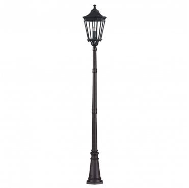 FE-COTSLN5-L-BK Cotswold Lane Outdoor IP44 3 Light Large Post in a Black Finish