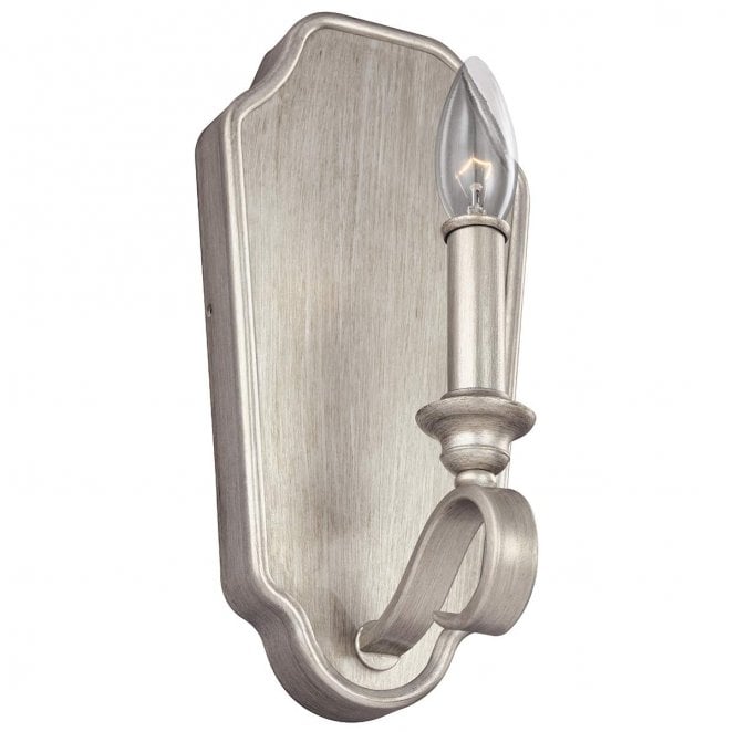 Feiss FE-DEWITT1 DeWitt 1 Light Wall Light in a Sunrise Silver Finish