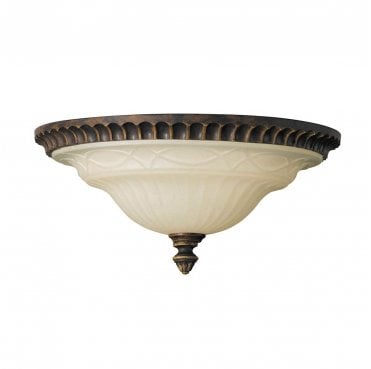 FE-DRAWING-ROOM-FA Drawing Room 2 Light Flush in a Walnut Finish
