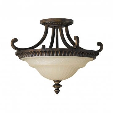 FE-DRAWING-ROOM-SFA Drawing Room 2 Light Flush in a Walnut Finish