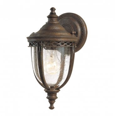 FE-EB2-S-BRB English Bridle Outdoor IP44 1 Light Small Wall Lantern in a British Bronze Finish