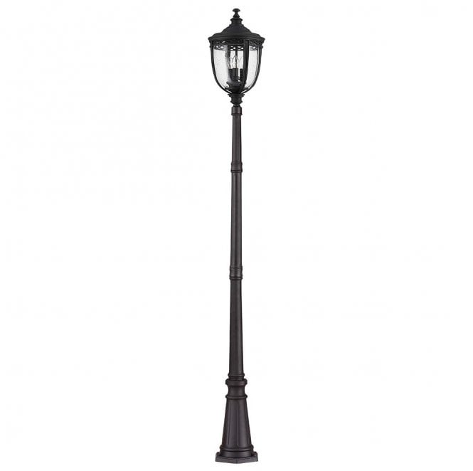 Feiss FE-EB5-L-BLK English Bridle Outdoor IP44 3 Light Large Lamp Post in a Black Finish