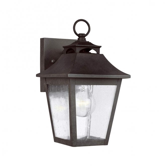 Feiss FE-GALENA2-S-SBL Galena Outdoor IP44 1 Light Small Wall Lantern in a Sable Finish
