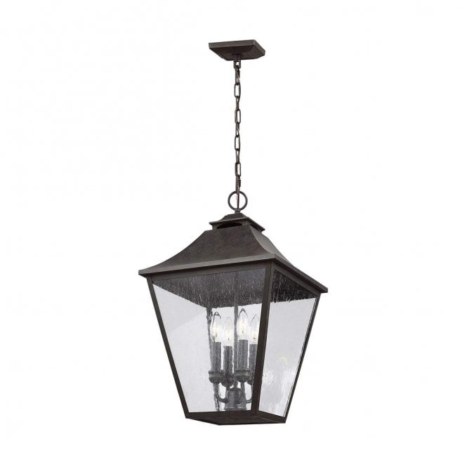 Feiss FE-GALENA8-XL-SBL Galena Outdoor IP44 4 Light Chain Lantern in a Sable Finish