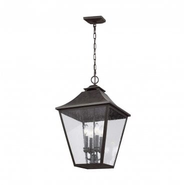 FE-GALENA8-XL-SBL Galena Outdoor IP44 4 Light Chain Lantern in a Sable Finish