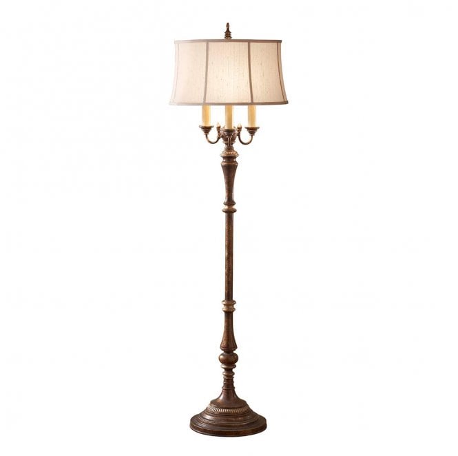 Feiss FE-GIBSON-FL Gibson 4 Light Floor Lamp in a Cambridge Crackle Finish