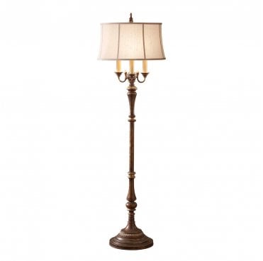 FE-GIBSON-FL Gibson 4 Light Floor Lamp in a Cambridge Crackle Finish