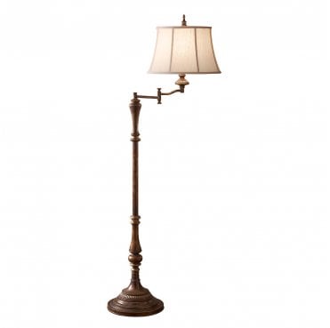 FE-GIBSON-SWFL Gibson 1 Light Floor Lamp in a Cambridge Crackle Finish