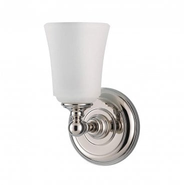 FE-HUGOLAKE1BATH Huguenot Lake IP44 1 Light Wall Light in a Polished Chrome Finish