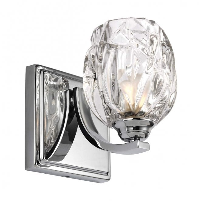 Feiss FE-KALLI1-BATH Kalli IP44 1 Light Wall Light in a Polished Chrome Finish