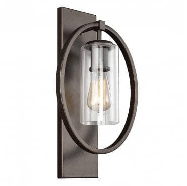 FE-MARLENA1-ANBZ Marlena 1 Light Wall Light in an Antique Bronze Finish