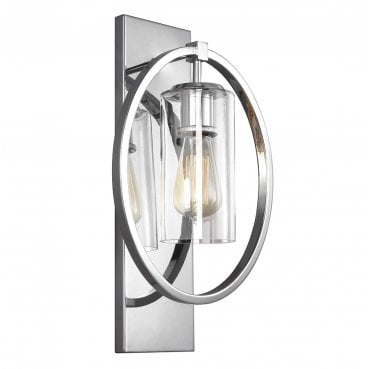 FE-MARLENA1-CH Marlena 1 Light Wall Light in a Polished Chrome Finish