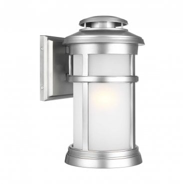 FE-NEWPORT-M-PBS Newport Outdoor IP44 1 Light Wall Lantern in a Painted Brushed Steel Finish