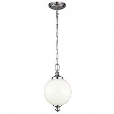 FE-PARKMAN-PS-PN Parkman 1 Light Small Pendant in a Polished Nickel Finish