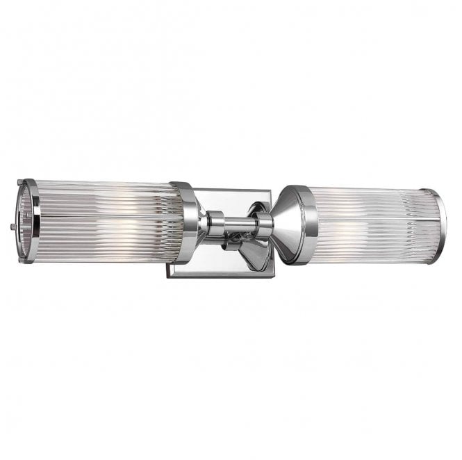 Feiss FE-PAULSON2 Paulson IP44 2 Light Bar Light in a Chrome Finish