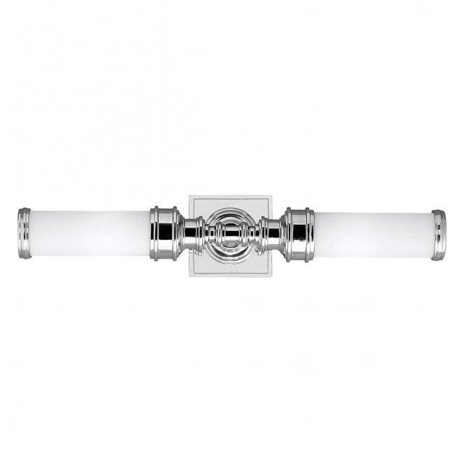 Feiss FE-PAYN-OR2-BATH Payne IP44 2 Light Wall Light in a Polished Chrome Finish