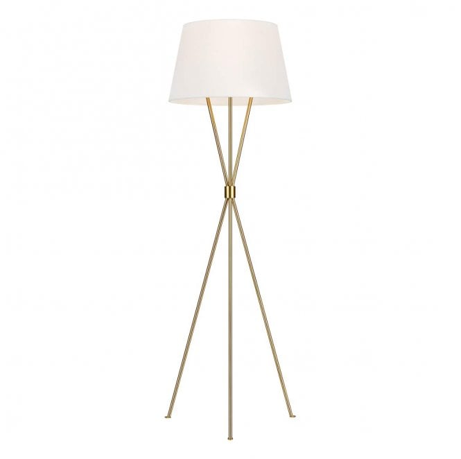 Feiss FE-PENNY-FL-BB Penny 1 Light Floor Lamp in a Burnished Brass Finish
