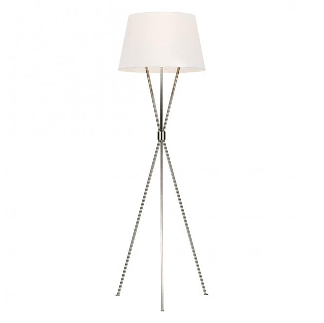 Feiss FE-PENNY-FL-PN Penny 1 Light Floor Lamp in a Polished Nickel Finish