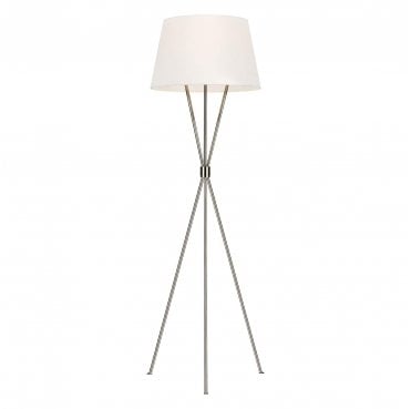 FE-PENNY-FL-PN Penny 1 Light Floor Lamp in a Polished Nickel Finish